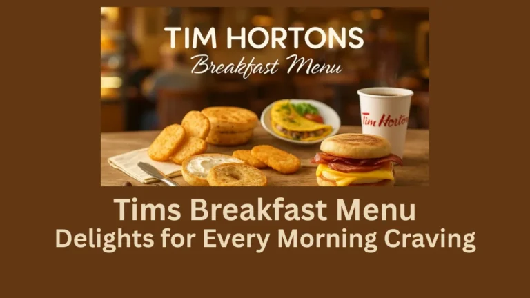 tims breakfast menu
