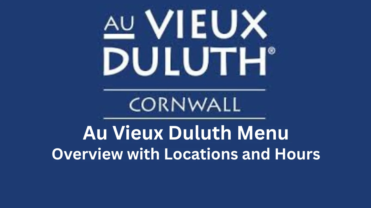 au vieux duluth menu