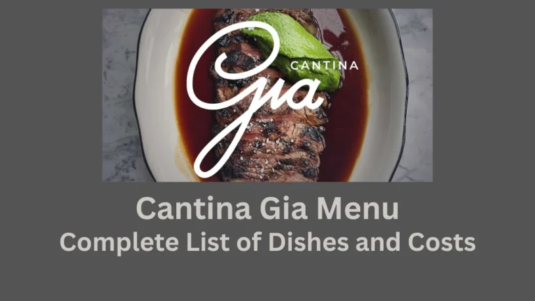 cantina gia menu