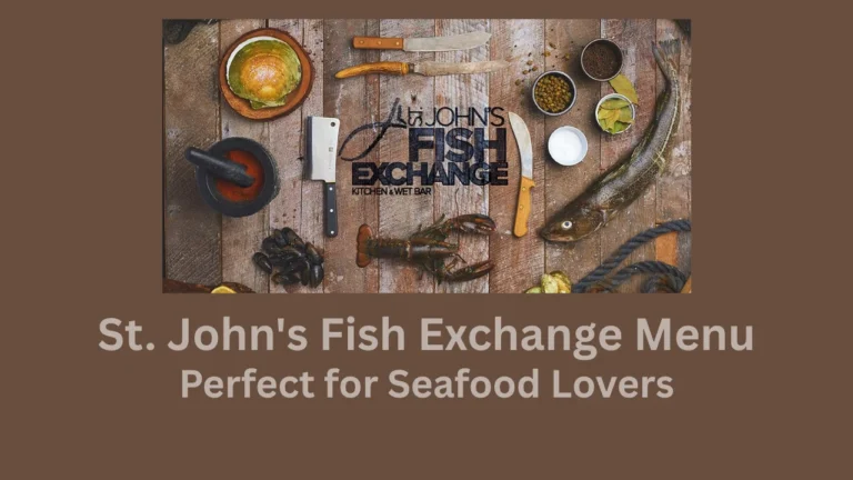st. john's fish exchange menu