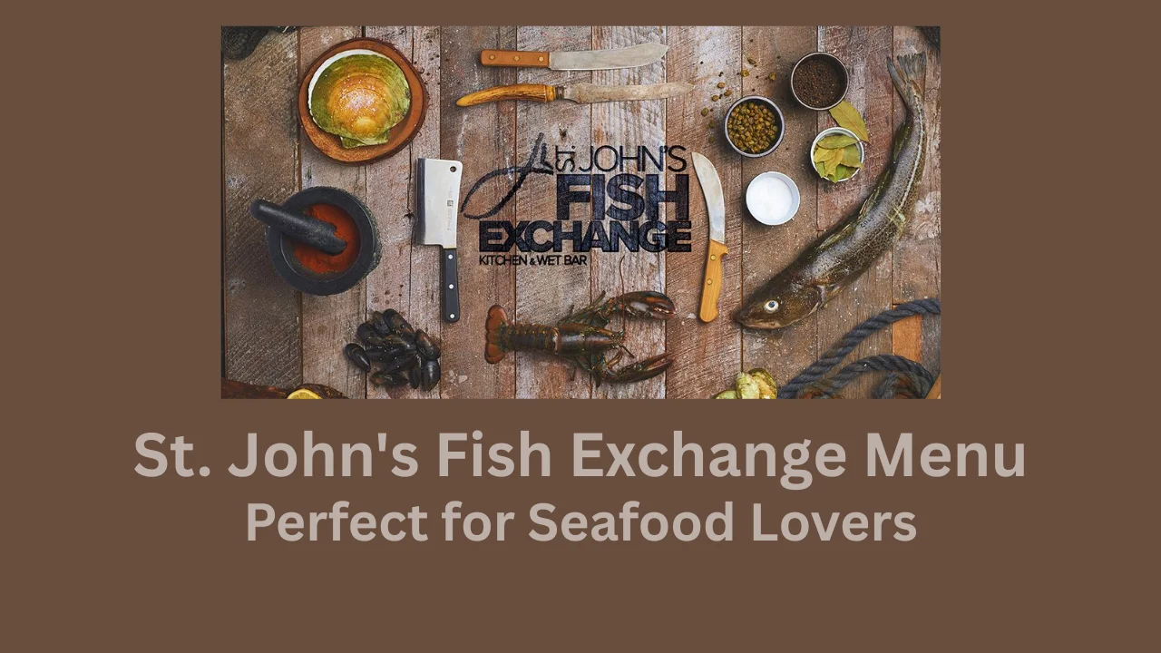 st. john's fish exchange menu