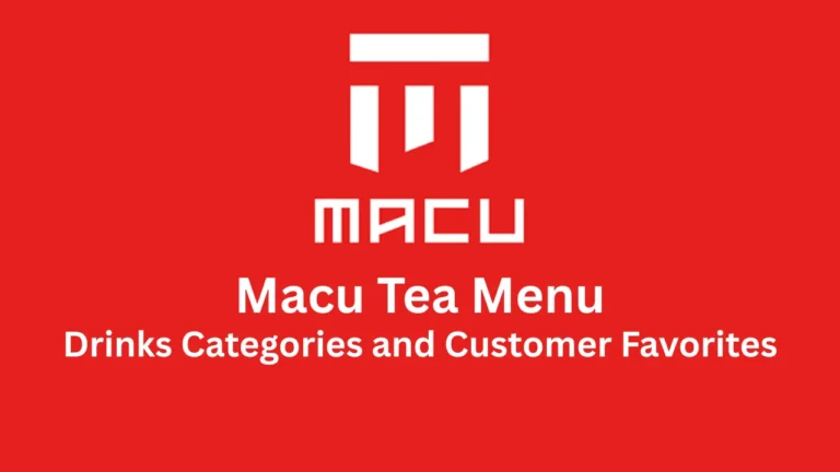 macu tea menu