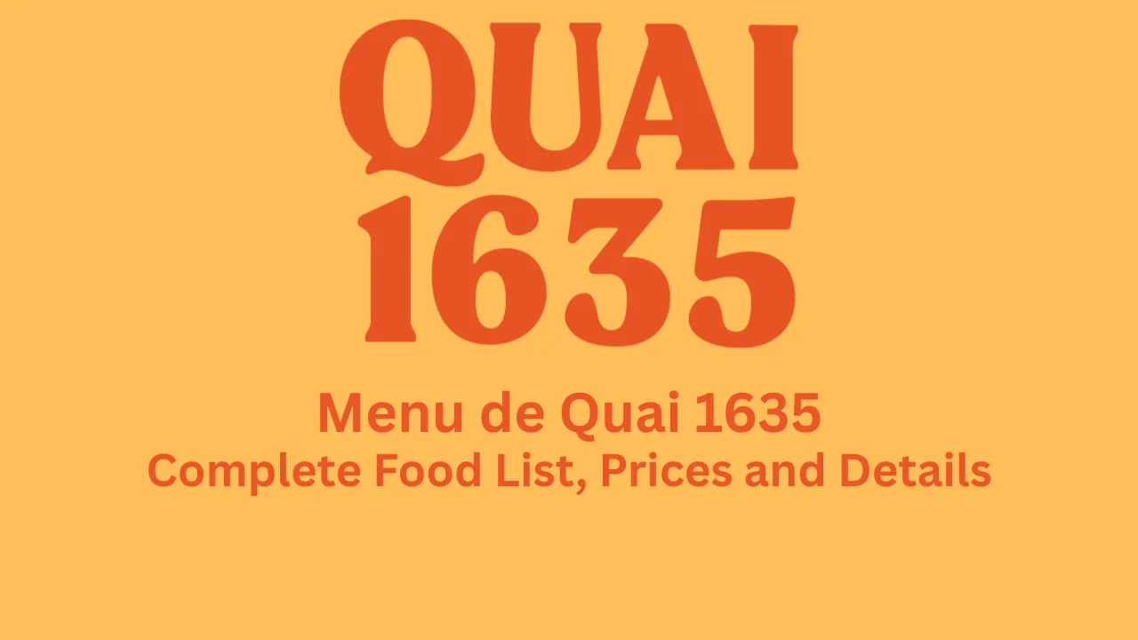 menu de quai 1635